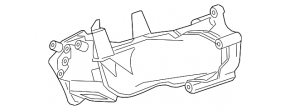 Lower metal intake manifold, left, Mercedes GLS 17-17 3.0d