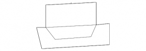 Right front bumper bracket for Mazda 3 09-13