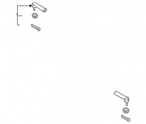 Right steering tip for Nissan Titan 17-24