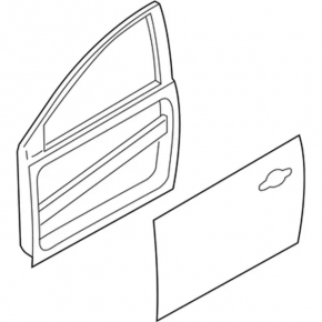 Door assembly front right Ford Focus mk3 11-18