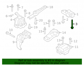 Front subframe mounting bolt 6pcs set VW Beetle 12-19