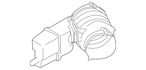 Nissan Murano z51 09-14 air duct with resonator
