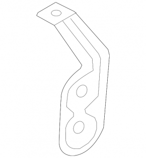 Front left wing bracket BMW 5 F10 11-16 rear first