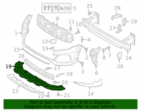 Front bumper protection for Audi Q8 19-23