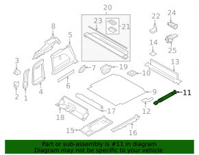 BMW X5 F15 16-18 Plug-in Trunk Floor Shock Absorber for 2 Rows