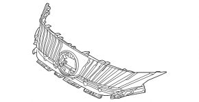 Radiator grill grill Toyota Venza 21-