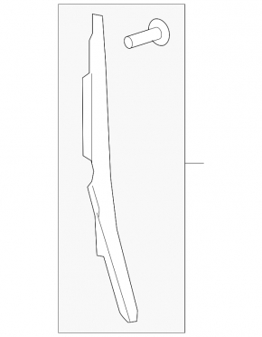 Wing seal door-wing left Toyota Sequoia 08-16