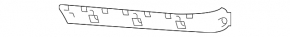 Left outer rear bumper mount for Subaru Legacy 20-25