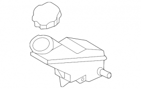 Brake master cylinder with reservoir Kia Sorento 16-20 with cover