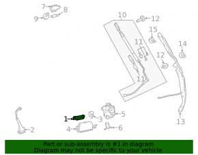 Trunk door handle Toyota Rav4 16-18 rest