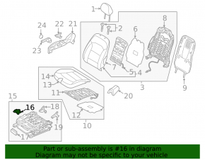 Occupant Sensor Hyundai Ioniq 17-22