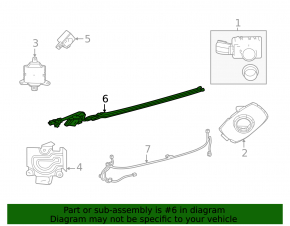 Foot-operated trunk release sensor for Toyota Sienna 21-21