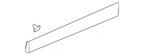 Door trim lower front left Chevrolet Trax 15-22 structure