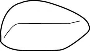 Left mirror cover Infiniti QX50 19-25