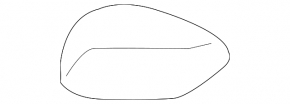 Left mirror cover Infiniti QX50 19-25