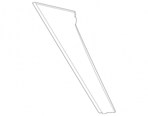 Left side trunk lid trim for Mercedes X167 GLS 450 580 20-26