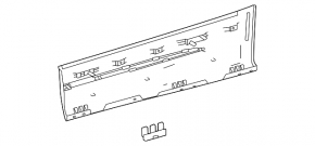 Lower rear right door trim for Mercedes H247 GLA 20-26, structure with chrome molding
