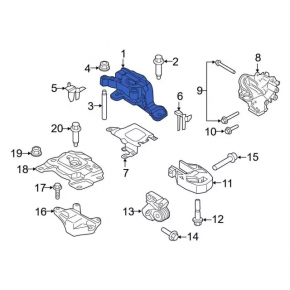 Engine mount right Ford Escape MK3 13-19 1.5T 1.6T