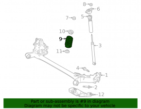 Spring rear left Mazda CX-30 20-21 FWD