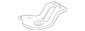 Lower left radiator support for Land Rover Range Rover Evoque 12-18