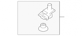 Upper left radiator bracket for Land Rover Range Rover Velar 18-23