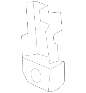 Radiator mount lower right inner Jaguar F-Pace X761 17-