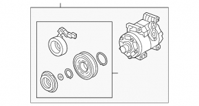 Mazda CX-9 16-23 Air Conditioning Compressor
