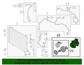 Mazda CX-9 16-23 Air Conditioning Compressor
