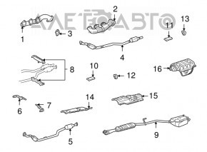 Left exhaust manifold for Mercedes W211 E350