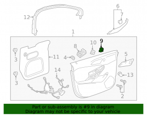 Mirror control Chevrolet Cruze 16-