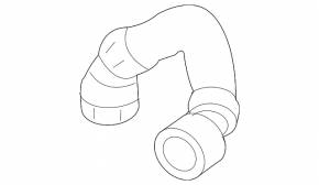 Cooling system hose BMW X5 F15 14-18 4.4T to heat exchanger