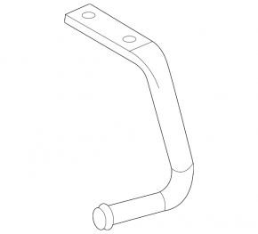 Bracket muffler rear part resonator with barrel front right Toyota Highlander 20- 2.4t, 3.5