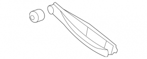 Lower control arm, front left, Subaru WRX 15-21