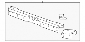 TV bar upper Chevrolet Malibu 13-15 without bumper brackets