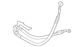 High pressure hose power steering Mercedes W164 ML W251 R M272