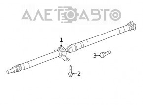 Driveshaft driveshaft Subaru Forester 19-SK rusty