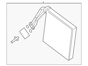 Nissan Pathfinder 13-20 Evaporator with Temperature Sensor, Without Valve