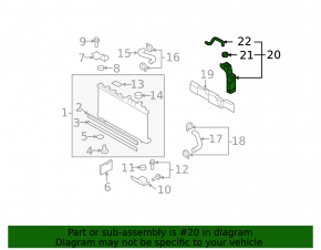 Coolant expansion tank Subaru Impreza WRX GH 08-14 with cap