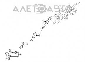 Steering joint Lexus LS460 LS600h 07-12