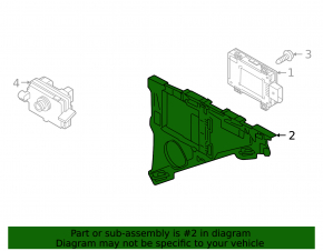 Blind Spot Sensor Bracket, Right, Audi Q7 2020-2026