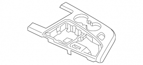 Audi Q7 16-19 center console trim, gloss black