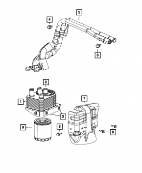 Chrysler 200 15-17 2.4 Transmission Cooler
