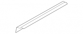 Door sill trim inner front right BMW X3 G01 18-21 black, scratch