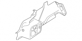 Right arch trim BMW 5 F10 11-16