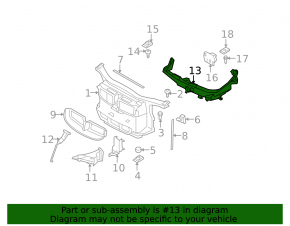Left headlight bracket for BMW 3 E90 E92 07-12