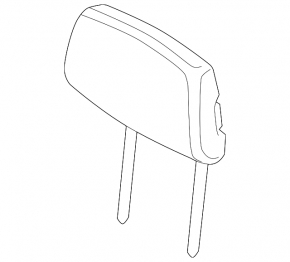 Rear central headrest BMW 3 F30 12-18 black leather, for a solid backrest, for cleaning