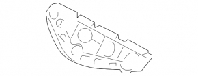 Front bumper mount left Lexus RX350 RX450h 13-15 rest