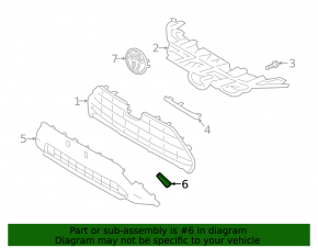 Front bumper lower grille plug left Toyota Rav4 19- structure
