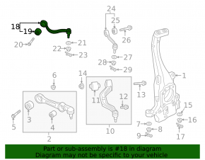 Upper control arm front right front Genesis G90 17-22 RWD