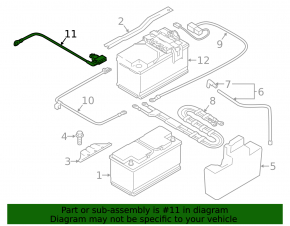 Negative battery terminal BMW X1 E84 13-15